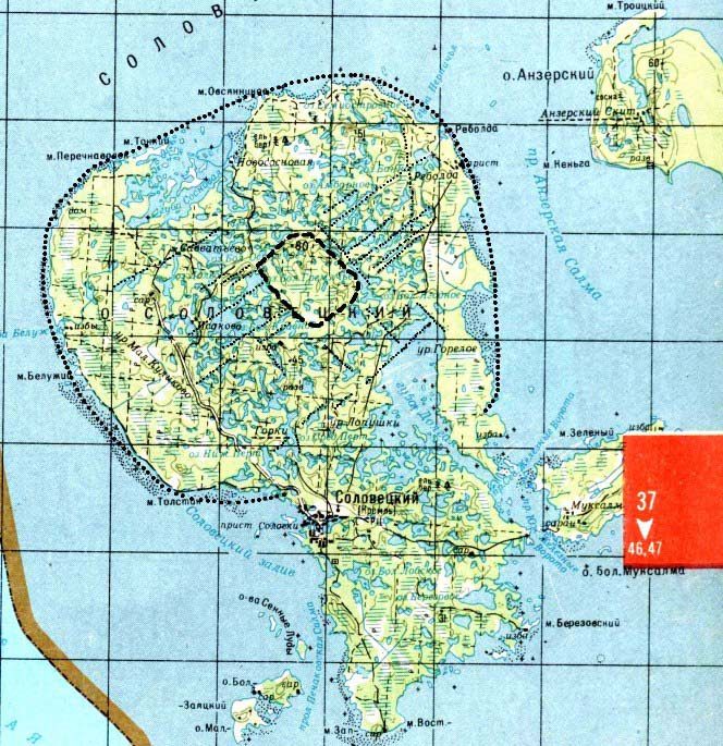 Карта соловецких островов подробная в хорошем качестве